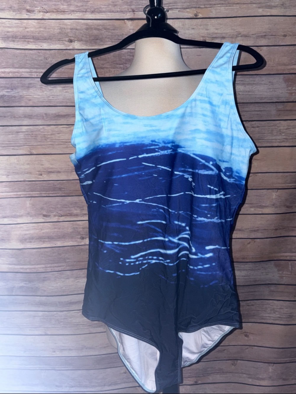 Blue Ombre Wave Women’s Swimsuit